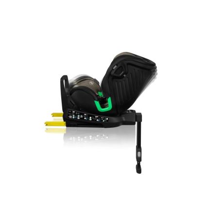 Lionelo - Autosedačka se základnou otočná HARMONY i-Size 40-150 cm černá/olivová