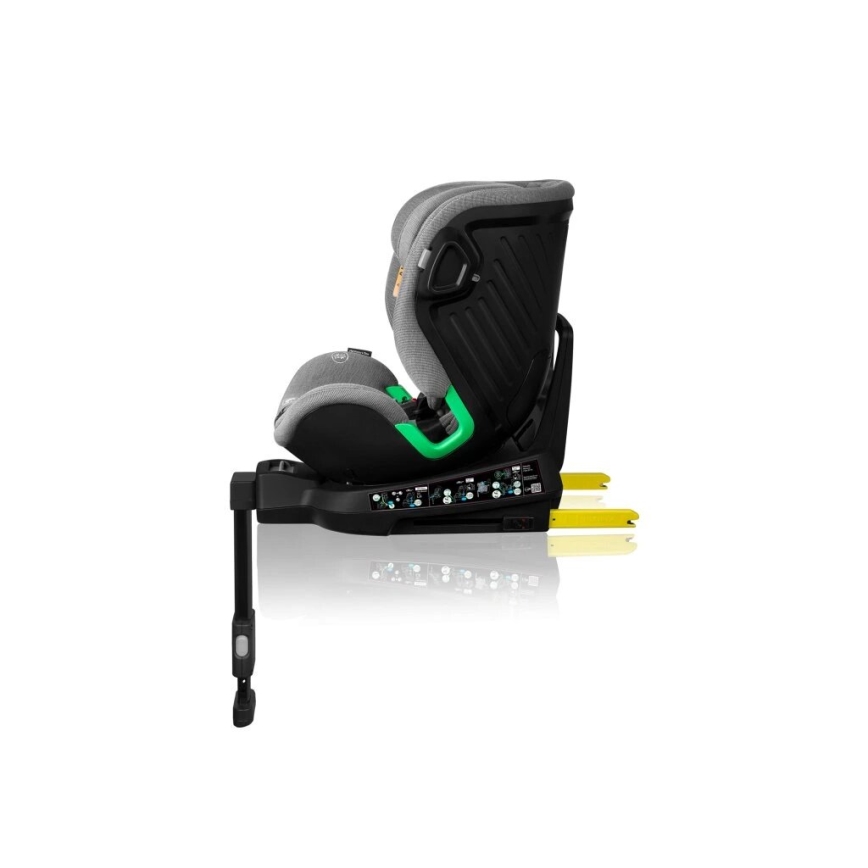 Lionelo - Autosedačka se základnou otočná HARMONY i-Size 40-150 cm černá/šedá