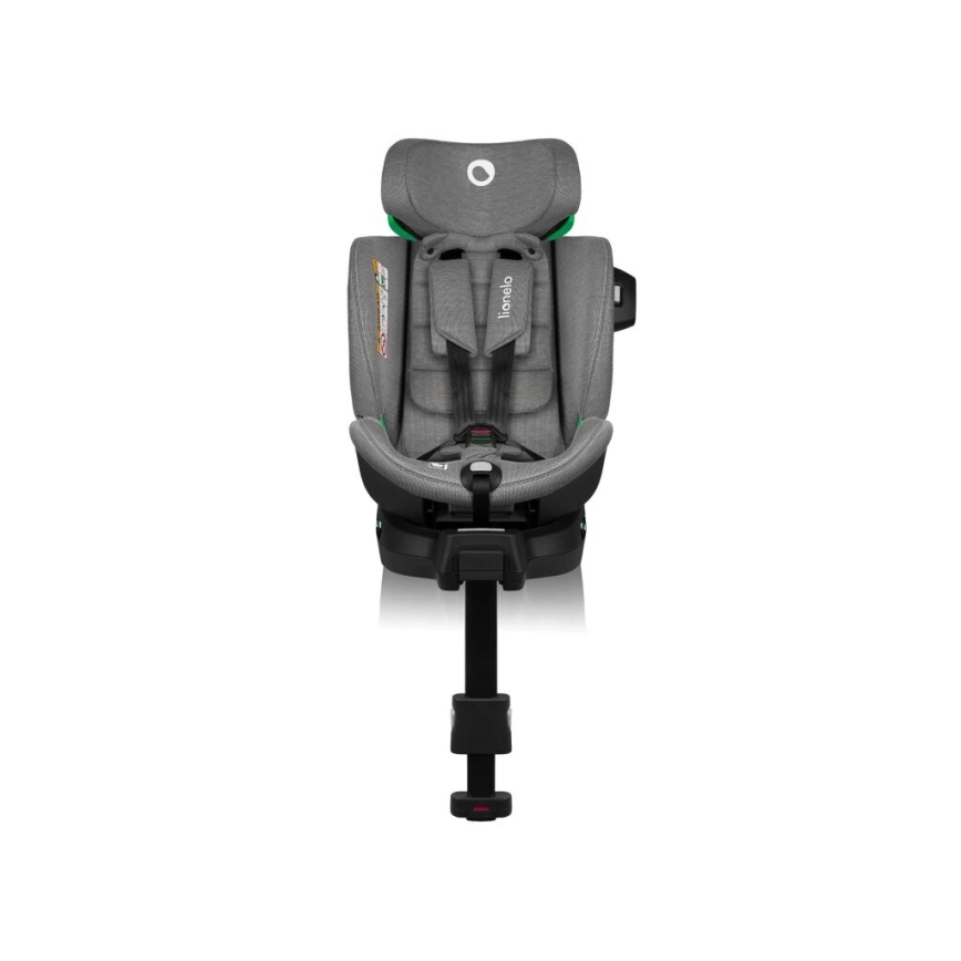 Lionelo - Autosedačka se základnou otočná HARMONY i-Size 40-150 cm černá/šedá