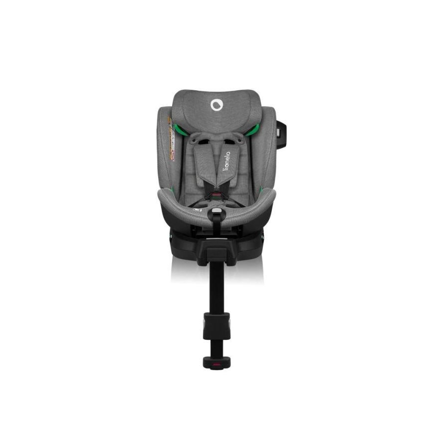 Lionelo - Autosedačka se základnou otočná HARMONY i-Size 40-150 cm černá/šedá