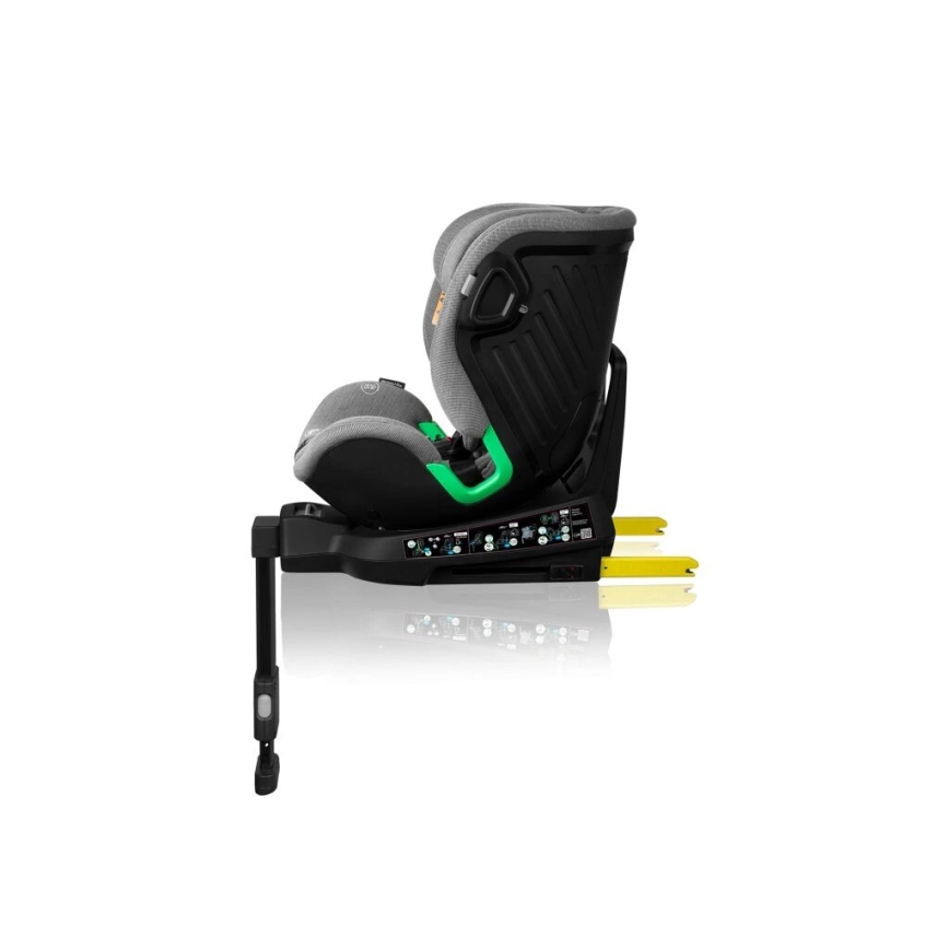 Lionelo - Autosedačka se základnou otočná HARMONY i-Size 40-150 cm černá/šedá