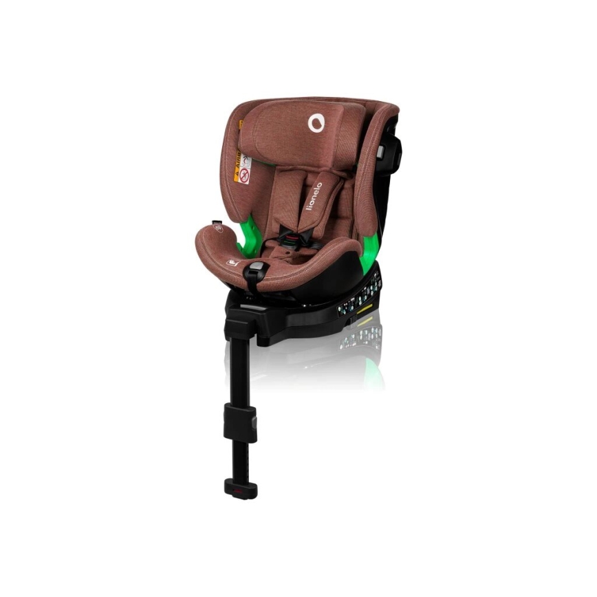 Lionelo - Autosedačka se základnou otočná HARMONY i-Size 40-150 cm cihlová