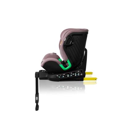 Lionelo - Autosedačka se základnou otočná HARMONY i-Size 40-150 cm růžová
