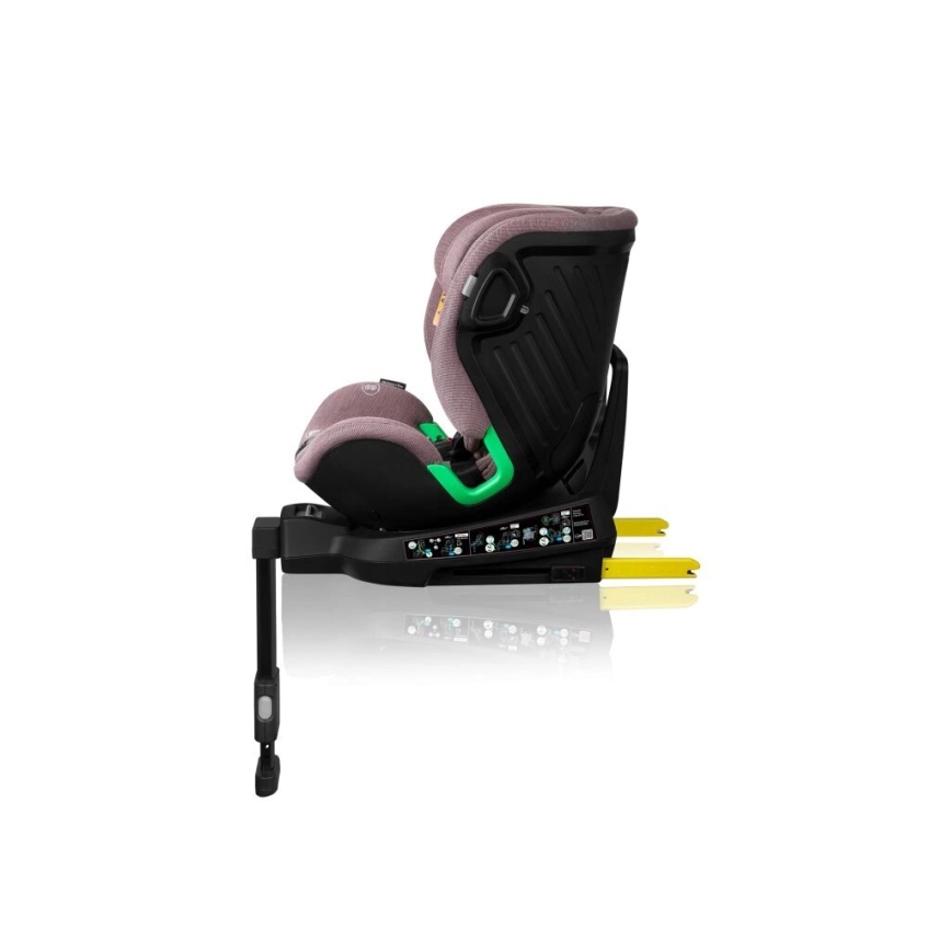 Lionelo - Autosedačka se základnou otočná HARMONY i-Size 40-150 cm růžová