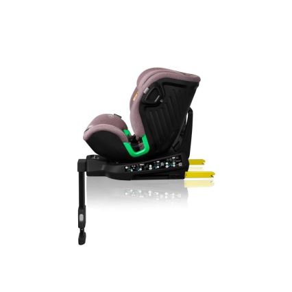 Lionelo - Autosedačka se základnou otočná HARMONY i-Size 40-150 cm růžová