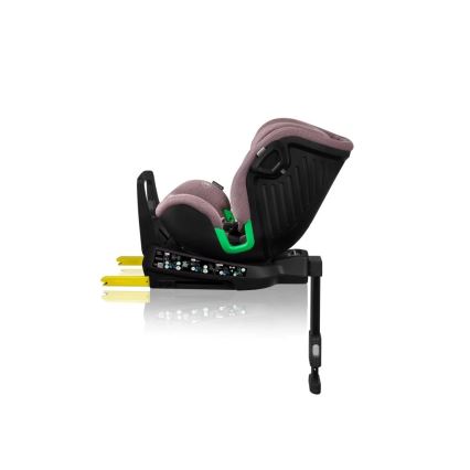 Lionelo - Autosedačka se základnou otočná HARMONY i-Size 40-150 cm růžová