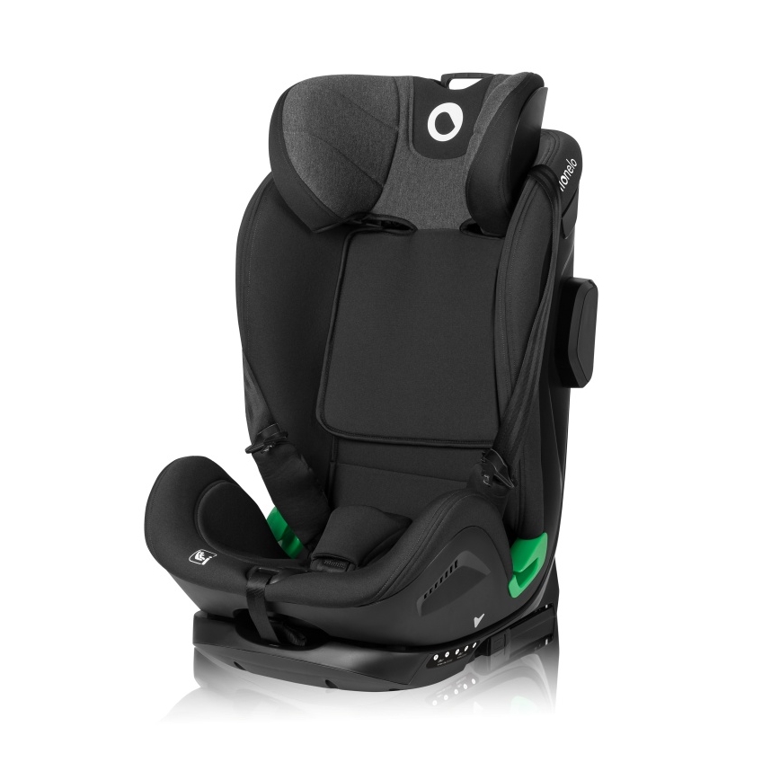 Lionelo - Autosedačka se základnou otočná HARPER i-Size 76-150 cm Black Carbon