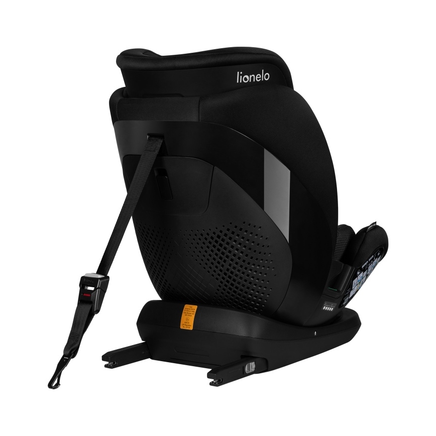 Lionelo - Autosedačka se základnou otočná LAVENDER i-Size 76-150 cm Black Carbon