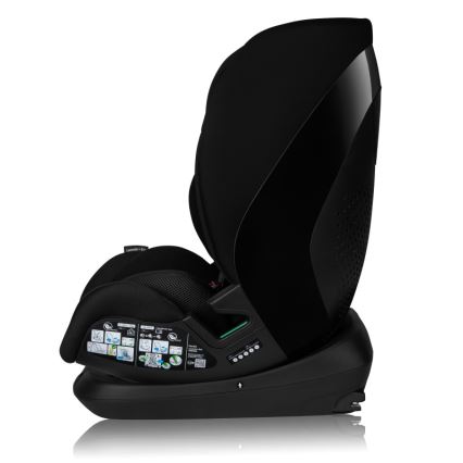 Lionelo - Autosedačka se základnou otočná LAVENDER i-Size 76-150 cm Black Carbon