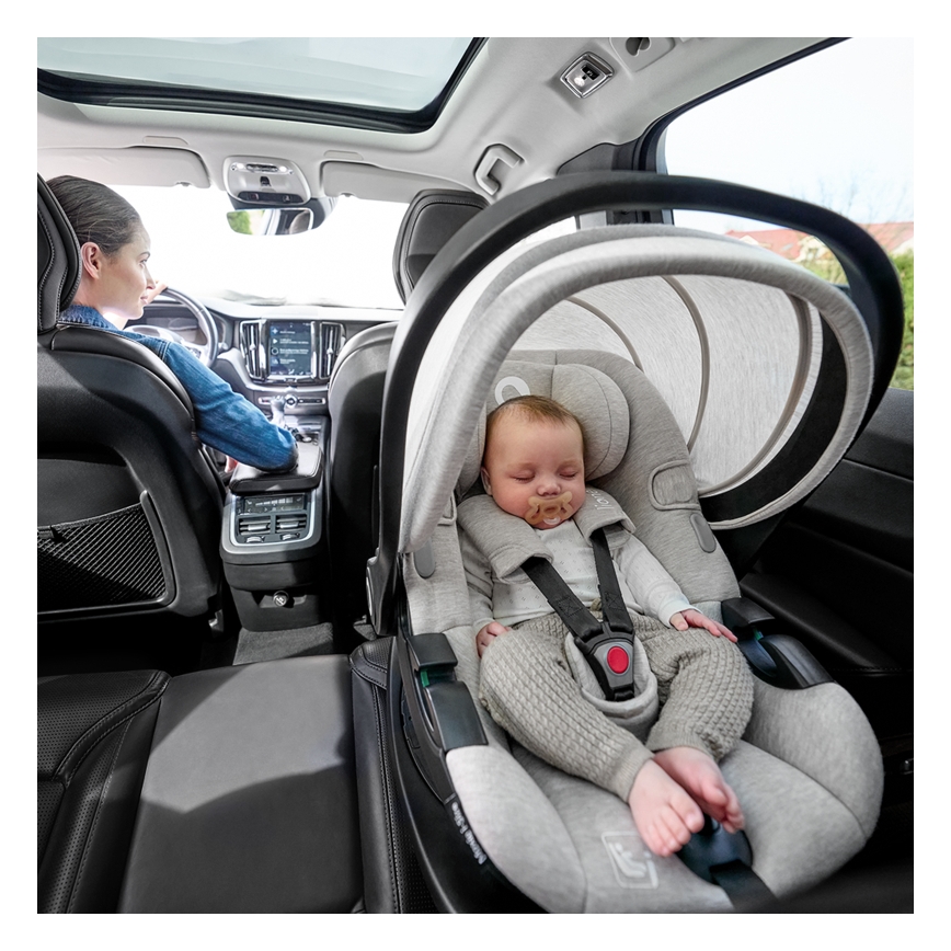 Lionelo - Autosedačka se základnou otočná MOXIE SET i-Size 40-87 cm Beige Sand