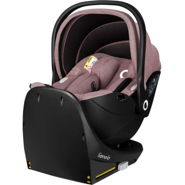 Lionelo - Autosedačka se základnou otočná MOXIE SET i-Size 40-87 cm Pink Mauve