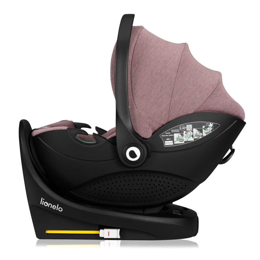 Lionelo - Autosedačka se základnou otočná MOXIE SET i-Size 40-87 cm Pink Mauve