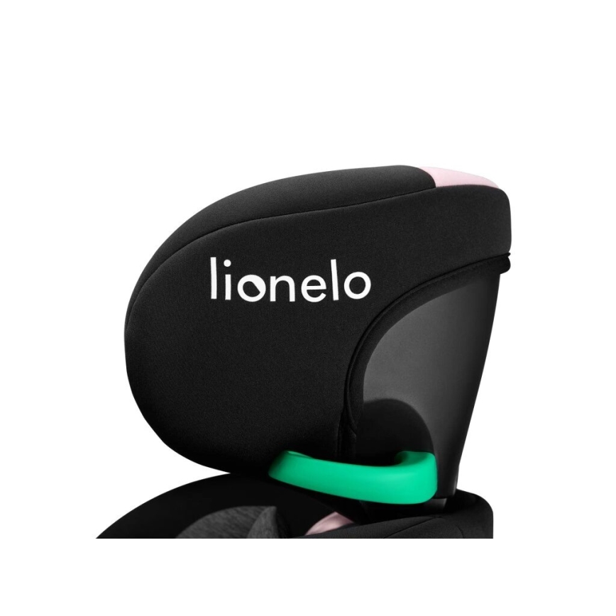 Lionelo - Autosedačka se základnou otočná NAVY i-Size 40-150 cm černá/růžová