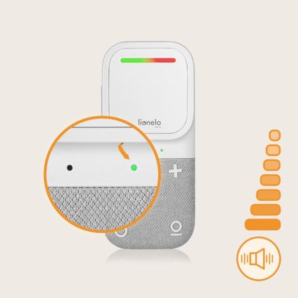 Lionelo - Bezdrátová nabíjecí dětská audio chůvička BABYLINE 2.2 5V