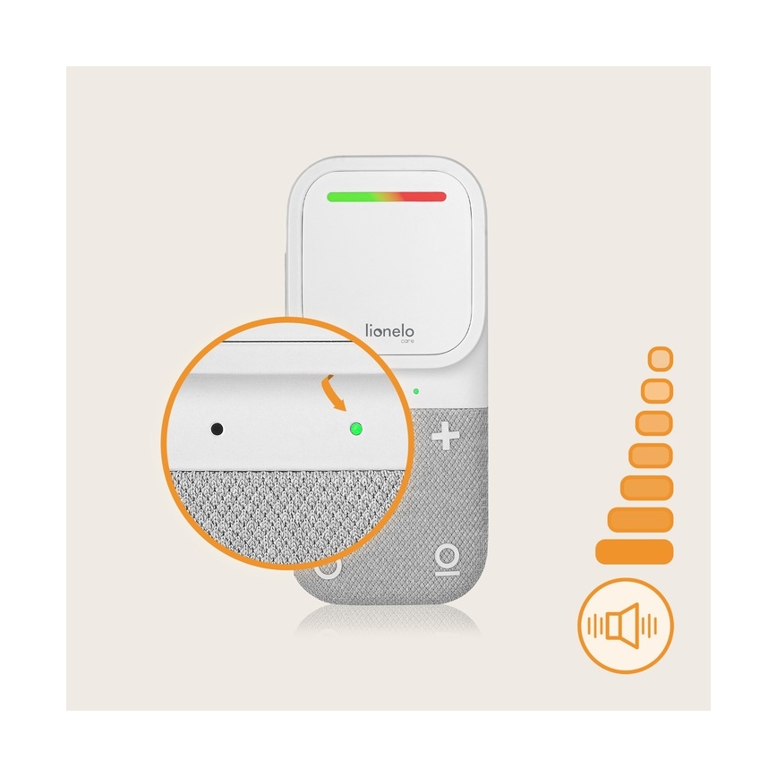 Lionelo - Bezdrátová nabíjecí dětská audio chůvička BABYLINE 2.2 5V