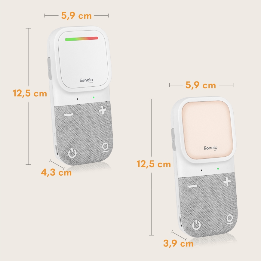 Lionelo - Bezdrátová nabíjecí dětská audio chůvička BABYLINE 2.2 5V