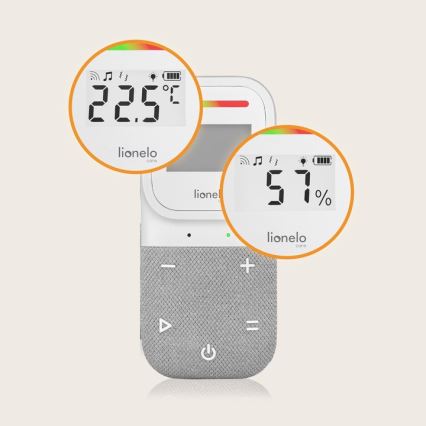 Lionelo - Bezdrátová nabíjecí dětská audio chůvička BABYLINE 2.3 5V