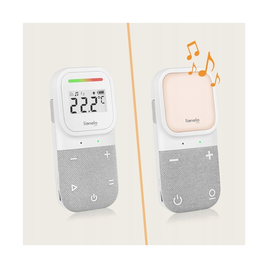 Lionelo - Bezdrátová nabíjecí dětská audio chůvička BABYLINE 2.3 5V