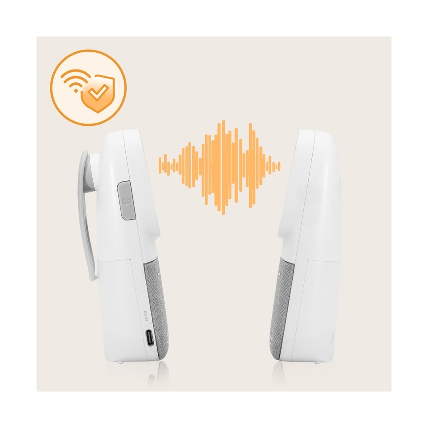 Lionelo - Bezdrátová nabíjecí dětská audio chůvička BABYLINE 2.3 5V