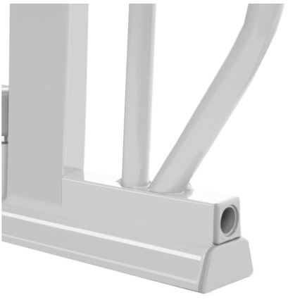 Lionelo - Bezpečnostní zábrana TRUUS SLIM LED 1xAAA šedá