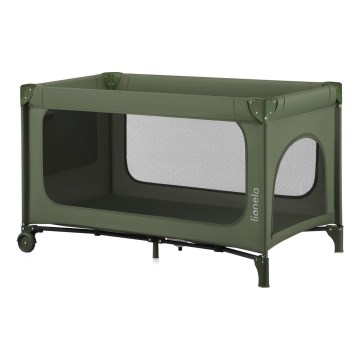 Lionelo - Cestovní postýlka JASMIN EASY FOLD Green Olive