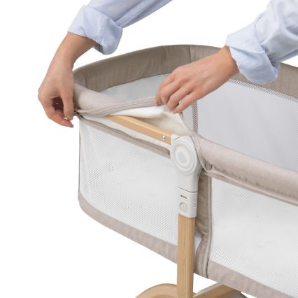 Lionelo - Cestovní postýlka MALIN EVO Beige Natural