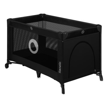 Lionelo - Cestovní postýlka STEFI Black Carbon