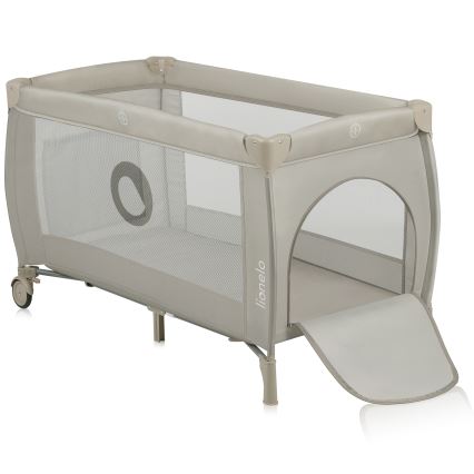 Lionelo - Cestovní postýlka STEFI PLUS Beige Cappuccino