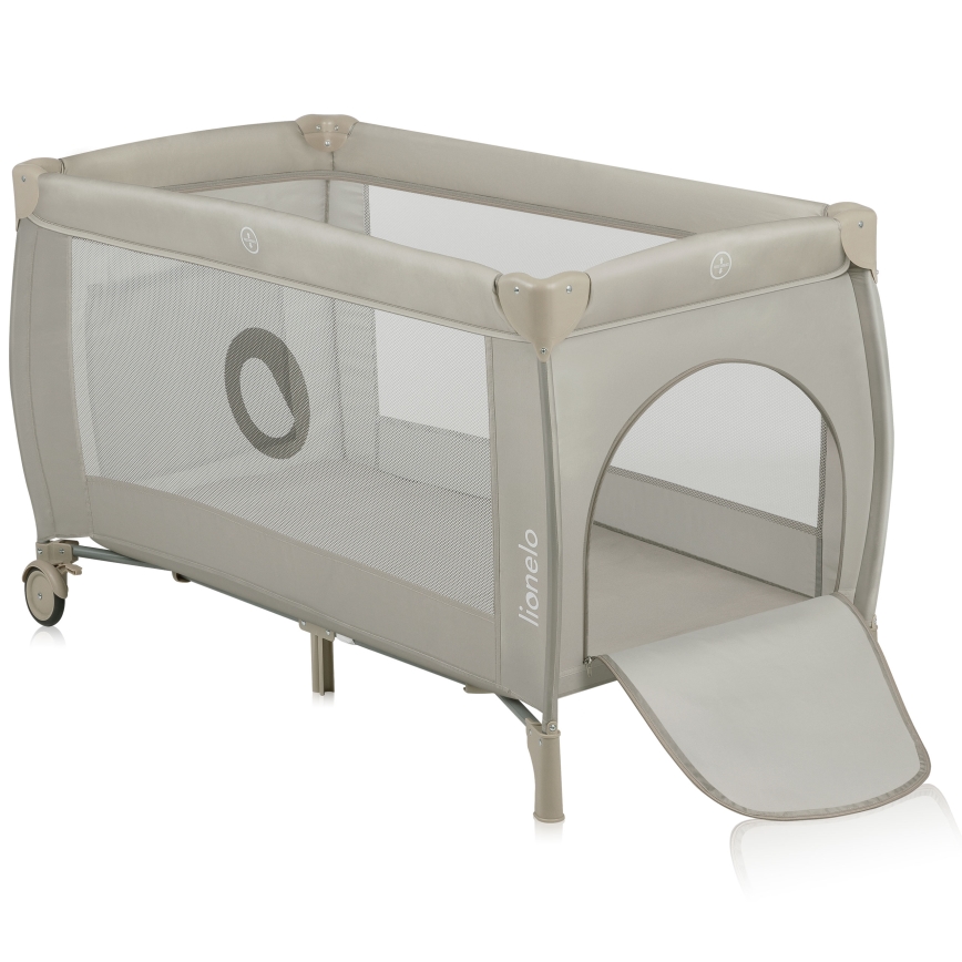Lionelo - Cestovní postýlka STEFI PLUS Beige Cappuccino