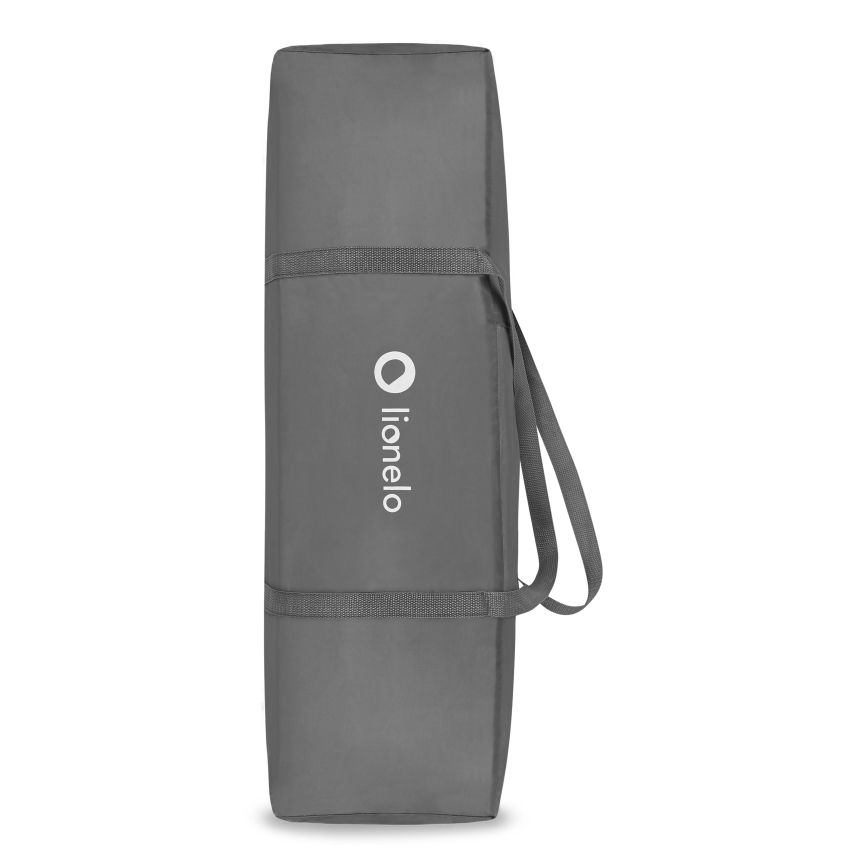 Lionelo - Cestovní postýlka STEFI PLUS Grey Multicolor