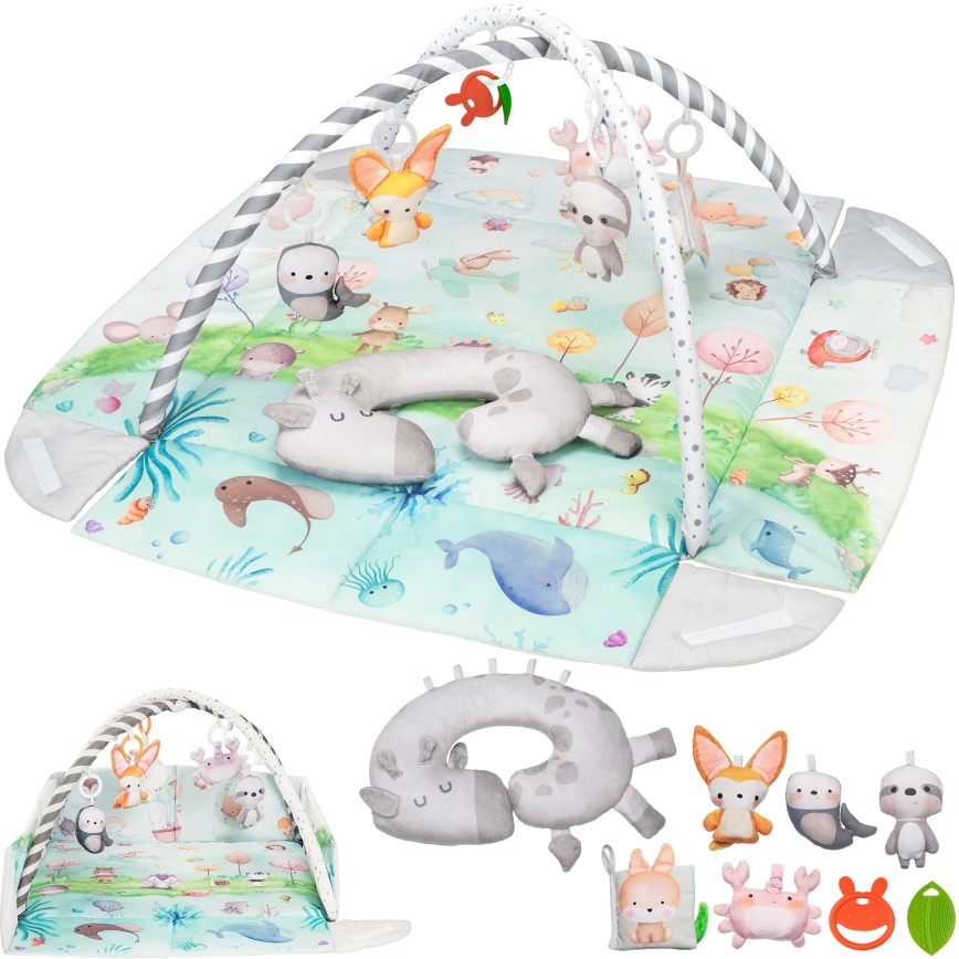 Lionelo - Dětská hrací deka ANIKA Natural