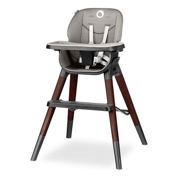 Lionelo - Dětská jídelní židle 2v1 MONA Black Onyx