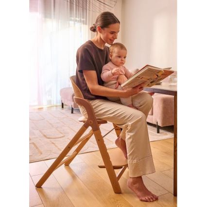 Lionelo - Dětská jídelní židle 3v1 MEGAN Grey Wood