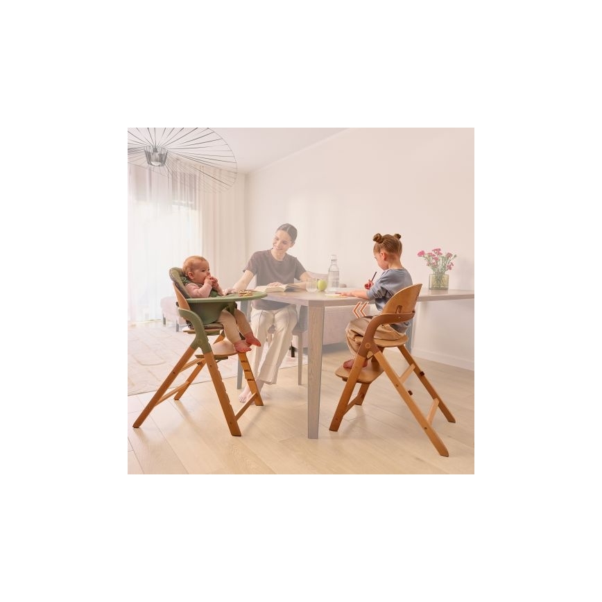 Lionelo - Dětská jídelní židle 3v1 MEGAN Grey Wood