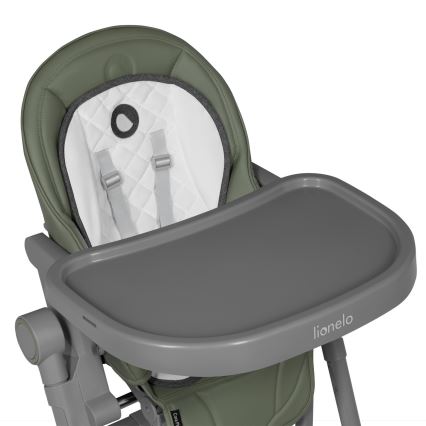 Lionelo - Dětská jídelní židle CORA PLUS Green Olive