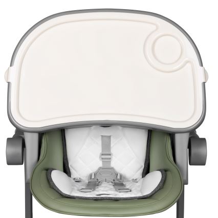 Lionelo - Dětská jídelní židle CORA PLUS Green Olive