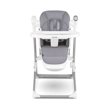 Lionelo - Dětská jídelní židle NILES Grey 4xAA