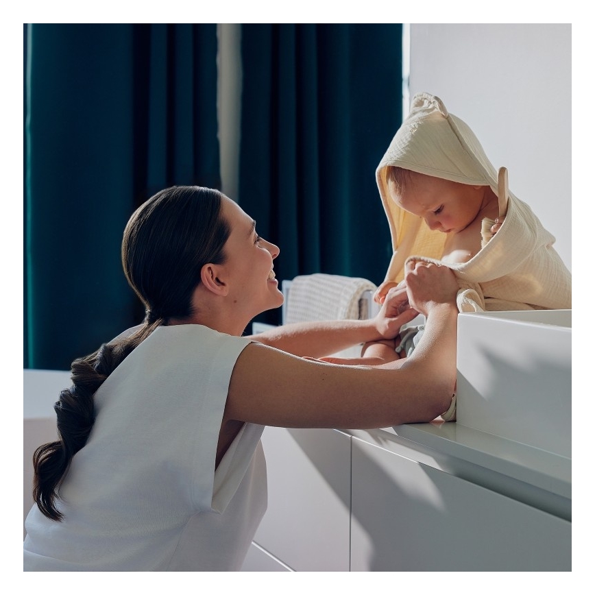 Lionelo - Dětská osuška s kapucí MUSLIN HOODED TOWEL Beige Cappuccino