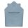 Lionelo - Dětská osuška s kapucí MUSLIN HOODED TOWEL Grey Sky