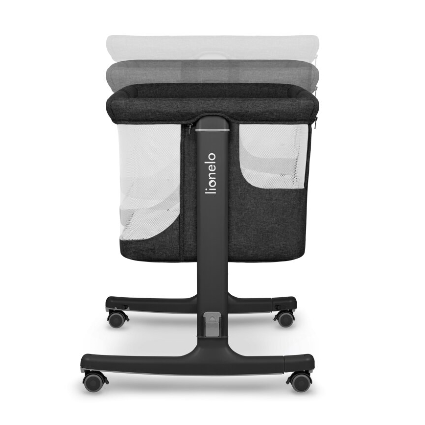 Lionelo - Dětská postýlka 3v1 AURORA Grey Graphite