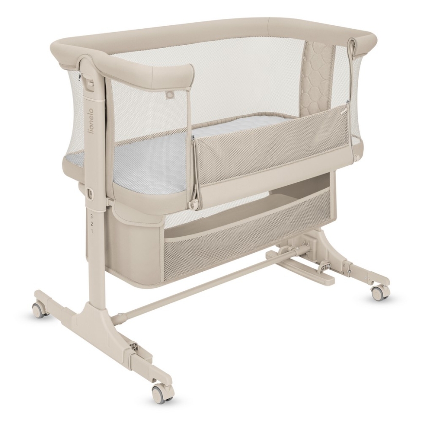 Lionelo - Dětská postýlka 3v1 JODIE Beige Cream