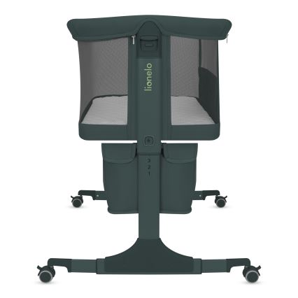 Lionelo - Dětská postýlka 3v1 JODIE Green Graphite