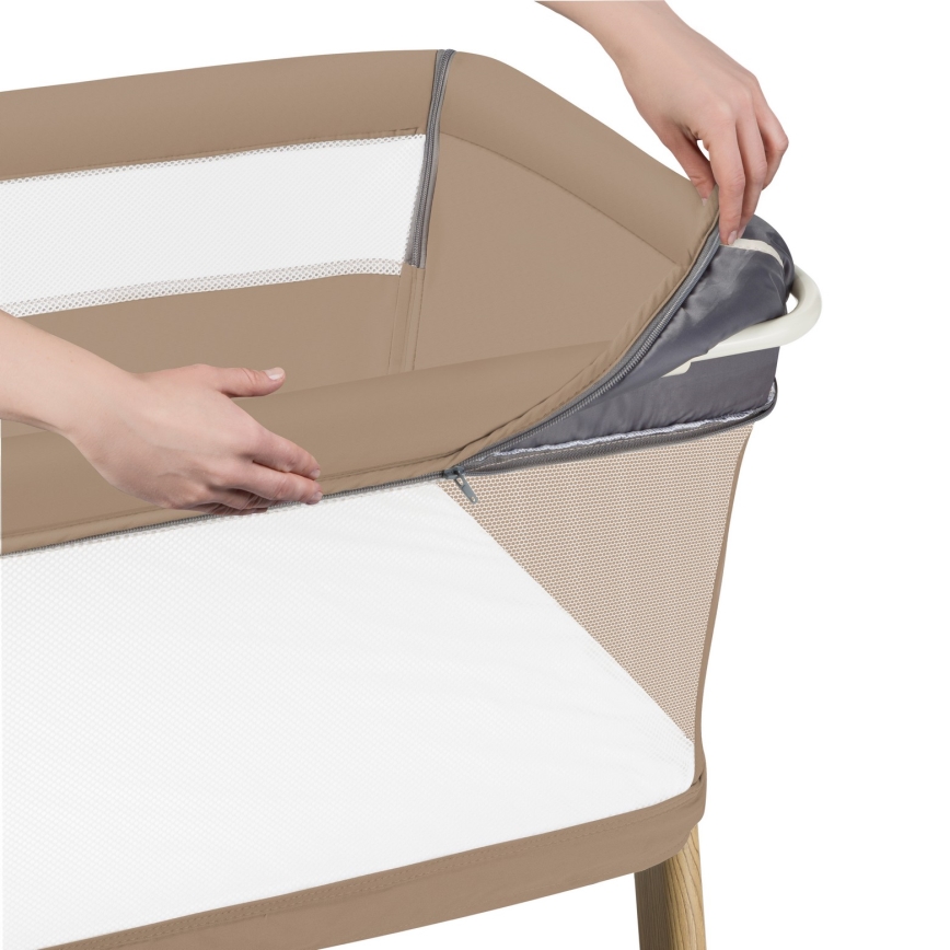 Lionelo - Dětská postýlka 5v1 THOMI PLUS Beige Carmel