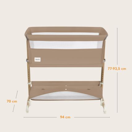 Lionelo - Dětská postýlka 5v1 THOMI PLUS Beige Carmel