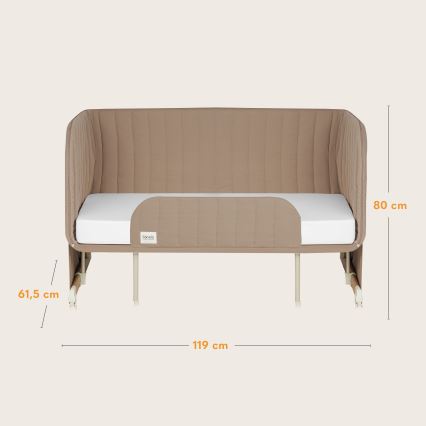 Lionelo - Dětská postýlka 5v1 THOMI PLUS Beige Carmel