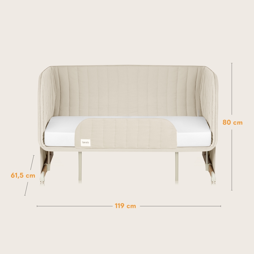 Lionelo - Dětská postýlka 5v1 THOMI PLUS Beige Sand