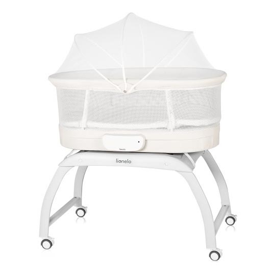Lionelo - Dětská postýlka s váhou CORAL White