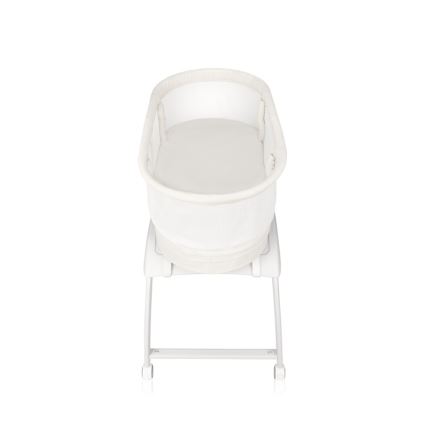 Lionelo - Dětská postýlka s váhou CORAL White