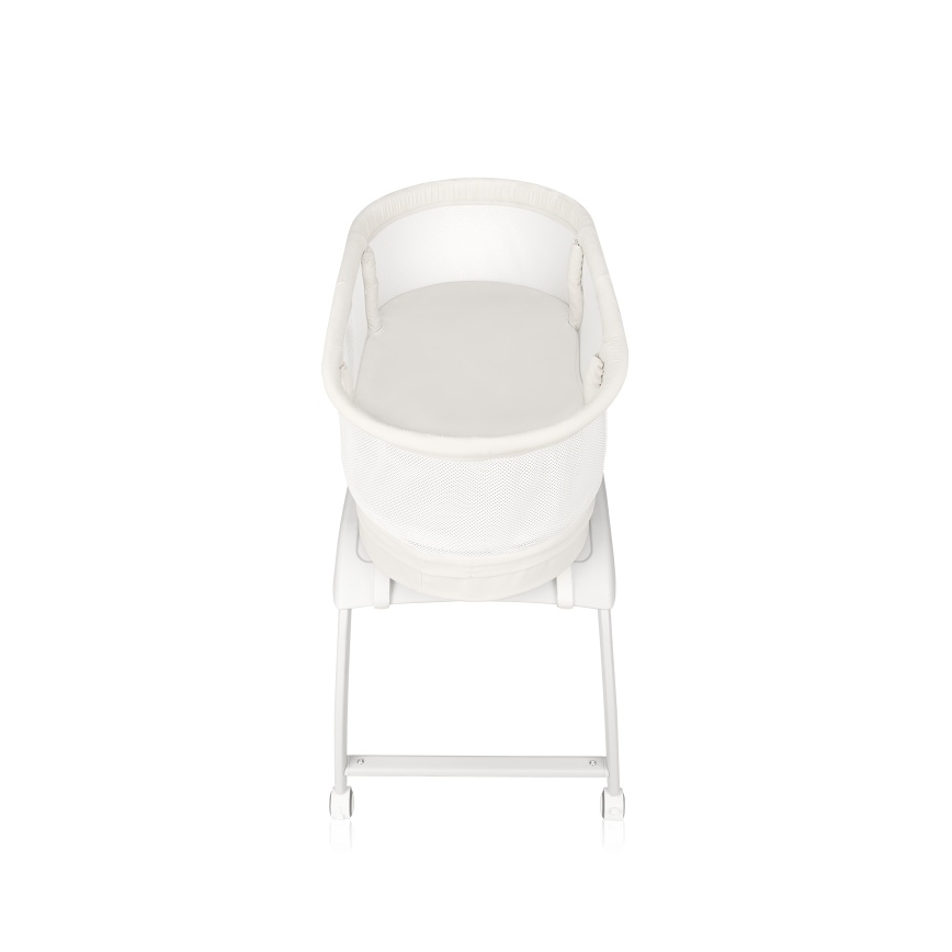 Lionelo - Dětská postýlka s váhou CORAL White