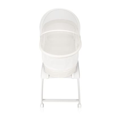 Lionelo - Dětská postýlka s váhou CORAL White